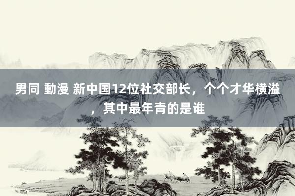 男同 動漫 新中国12位社交部长，个个才华横溢，其中最年青的是谁