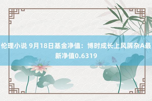 伦理小说 9月18日基金净值：博时成长上风羼杂A最新净值0.6319