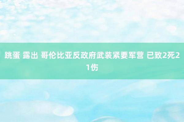 跳蛋 露出 哥伦比亚反政府武装紧要军营 已致2死21伤