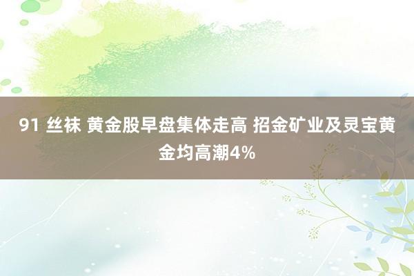 91 丝袜 黄金股早盘集体走高 招金矿业及灵宝黄金均高潮4%