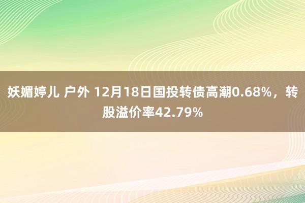 妖媚婷儿 户外 12月18日国投转债高潮0.68%，转股溢价率42.79%